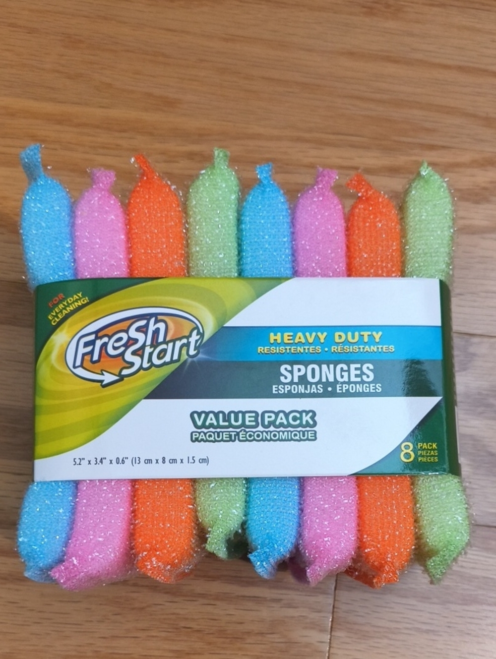 Heavy Duty Sponges Value Pack 8 Assorted Pastel Colors NWT